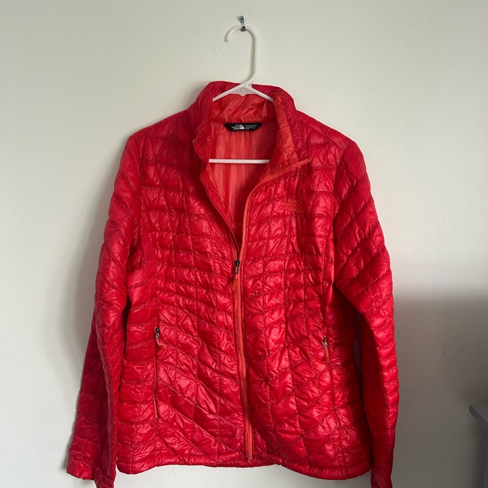 The North Face Women's Vibrant Red Puffer Jacket